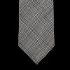 Dreaming Of Monday Black Glen Plaid 7-Fold High Twist Wool Tie Clearance