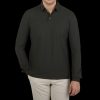 Zanone Moss Green Ice Cotton Ls Polo Shirt Hot