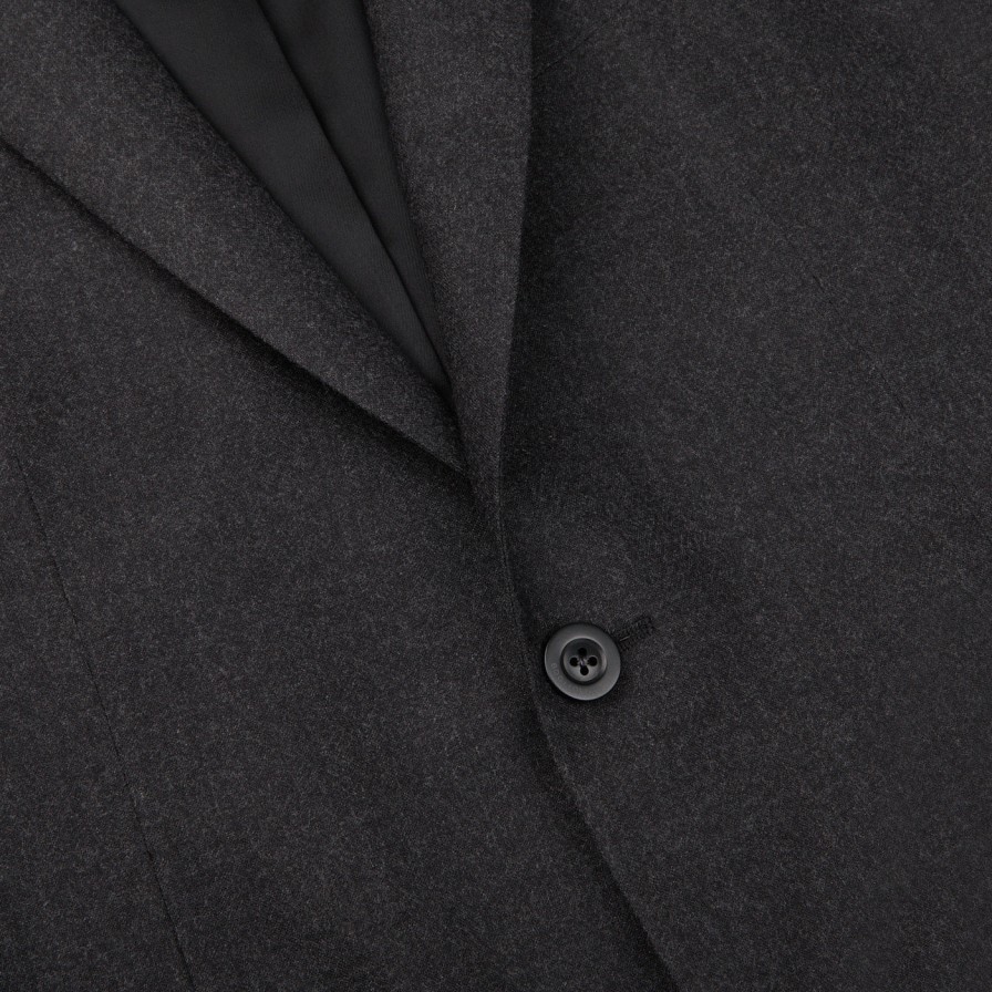 Boglioli Charcoal Grey Wool Flannel K Suit Hot