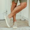 CQP Beige Suede Racquet Sneakers Online