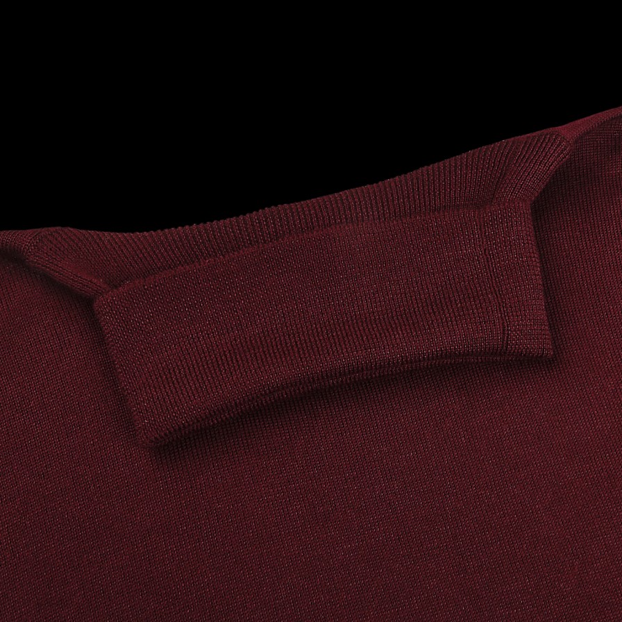 Gran Sasso Wine Melange Extra Fine Merino Roll Neck Best