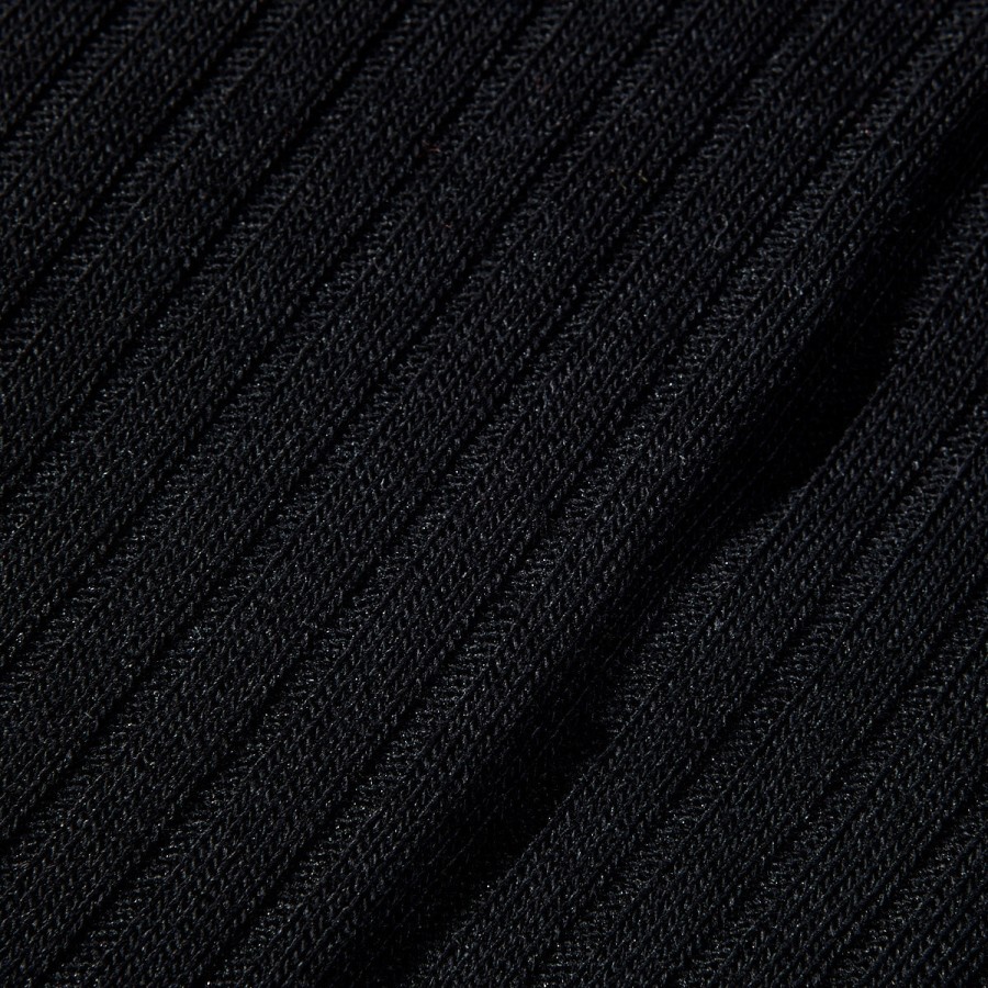 Pantherella Black Merino Wool Ribbed Knee Socks Online