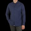 Tintoria Mattei Navy Cotton Cashmere Casual Shirt Online