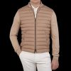 Herno Light Camel Wool Silk Nylon Padded Jacket Best