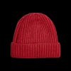 William Lockie Poppy Melange Cashmere Ribbed Beanie Wholesale