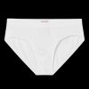 Derek Rose White Pima Cotton Stretch Mid Briefs Clearance