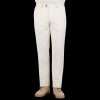 Hiltl Cream White Cotton Corduroy Regular Fit Chinos Hot