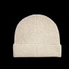 Johnstons Of Elgin Beige Ribbed Cashmere Beanie Clearance