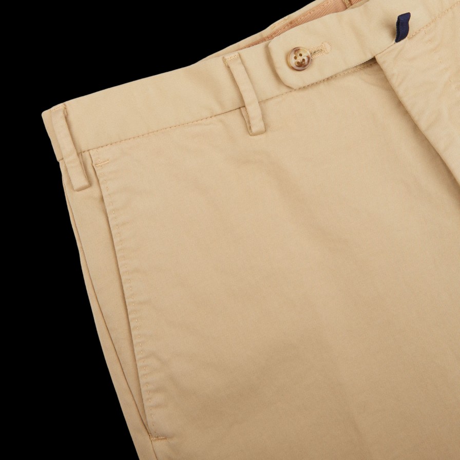 Incotex Light Beige Cotton Stretch Comfort Chinos Hot