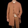 Luigi Bianchi Camel Drago Skyfall Wool Raglan Coat New