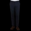 Oscar Jacobson Navy Damien Wool Suit Trousers Wholesale