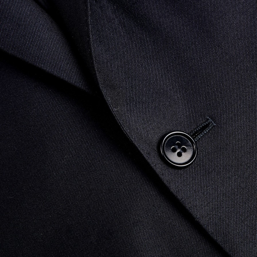 Canali Navy Blue Wool Notch Lapel Suit Online