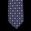 Amanda Christensen Navy Blue Geometrical Printed Silk Lined Tie Online