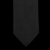 Drake's Black Lined Large Knot Grenadine Tie Best