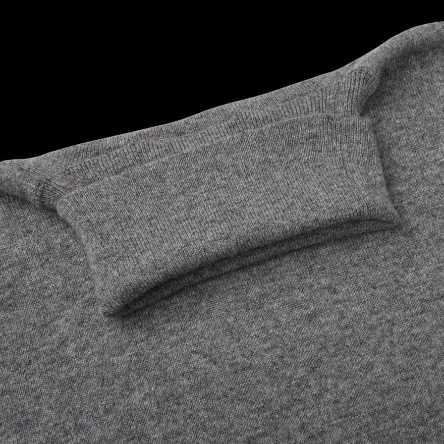 Zanone Grey Melange Wool Cashmere Rollneck Online