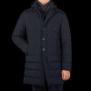 Herno Navy Blue Nylon Gore-Tex Legend Coat Online