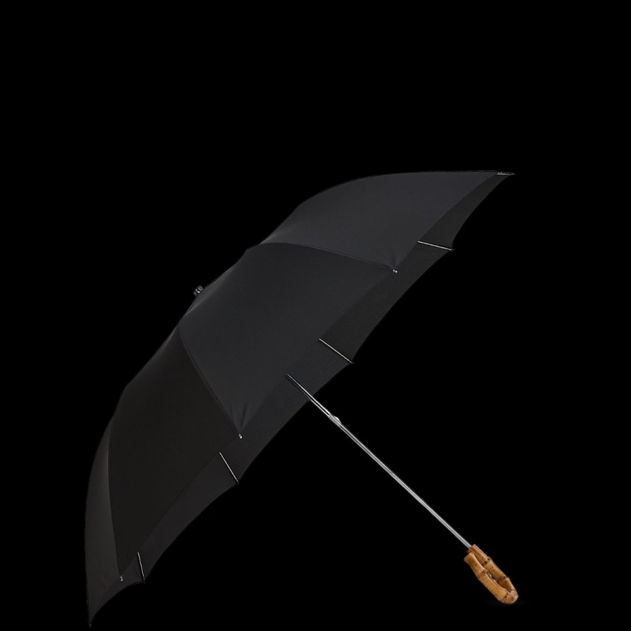 Fox Umbrellas Black Telescopic Whangee Handle Umbrella Wholesale