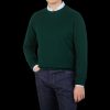 Alan Paine Tartan Green Lambswool Crew Neck Online