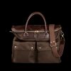 Felisi Dark Brown Nylon Leather Shoulder Bag Wholesale