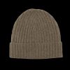 Amanda Christensen Olive Ribbed Cashmere Beanie Hot