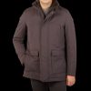 Herno Dark Brown Technical Nylon Field Jacket Hot