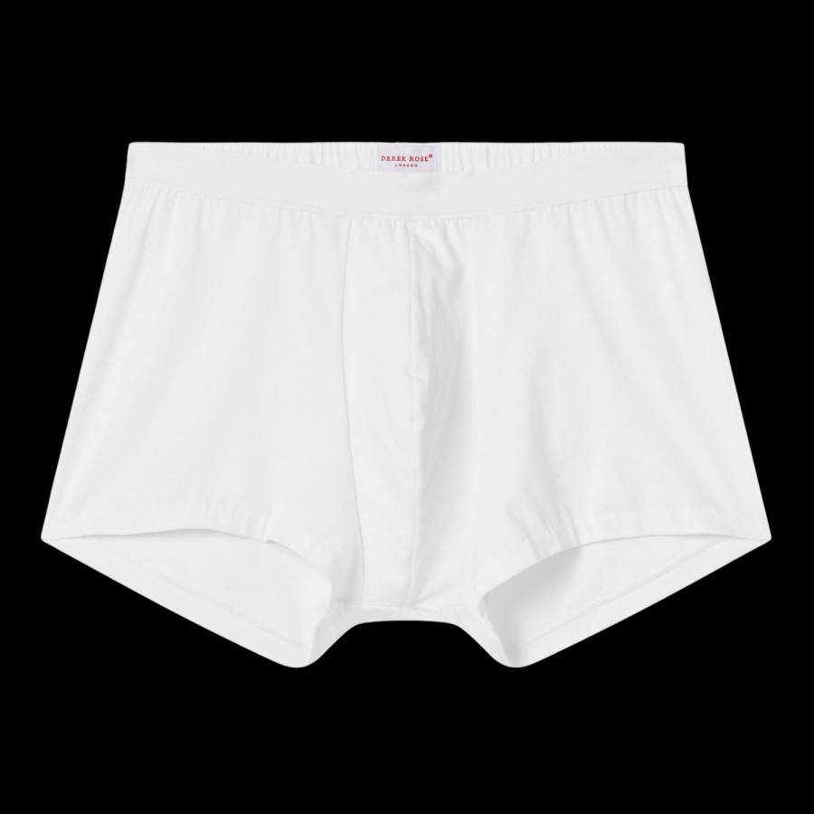 Derek Rose White Pima Cotton Stretch Boxer Briefs Hot