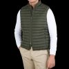 Save The Duck Dark Green Technical Down Leonard Nylon Gilet Wholesale