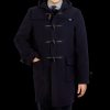 Gloverall Navy Blue Wool Morris Duffle Coat Online