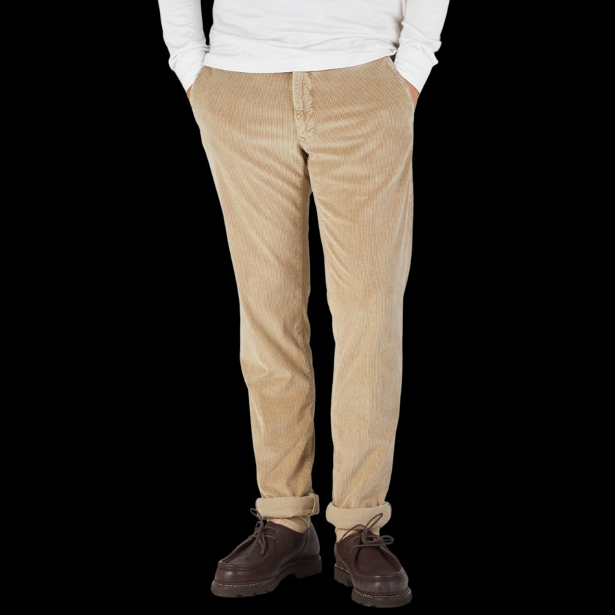 Incotex Beige Cotton Corduroy Slacks Chinos Hot