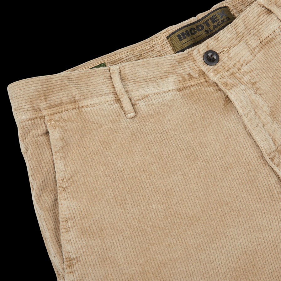 Incotex Beige Cotton Corduroy Slacks Chinos Hot