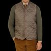 Lavenham Taupe Beige Technical Nylon Thornham Gilet Hot