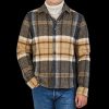 Peregrine Grey Barney Checked Wool Tweed Overshirt Hot