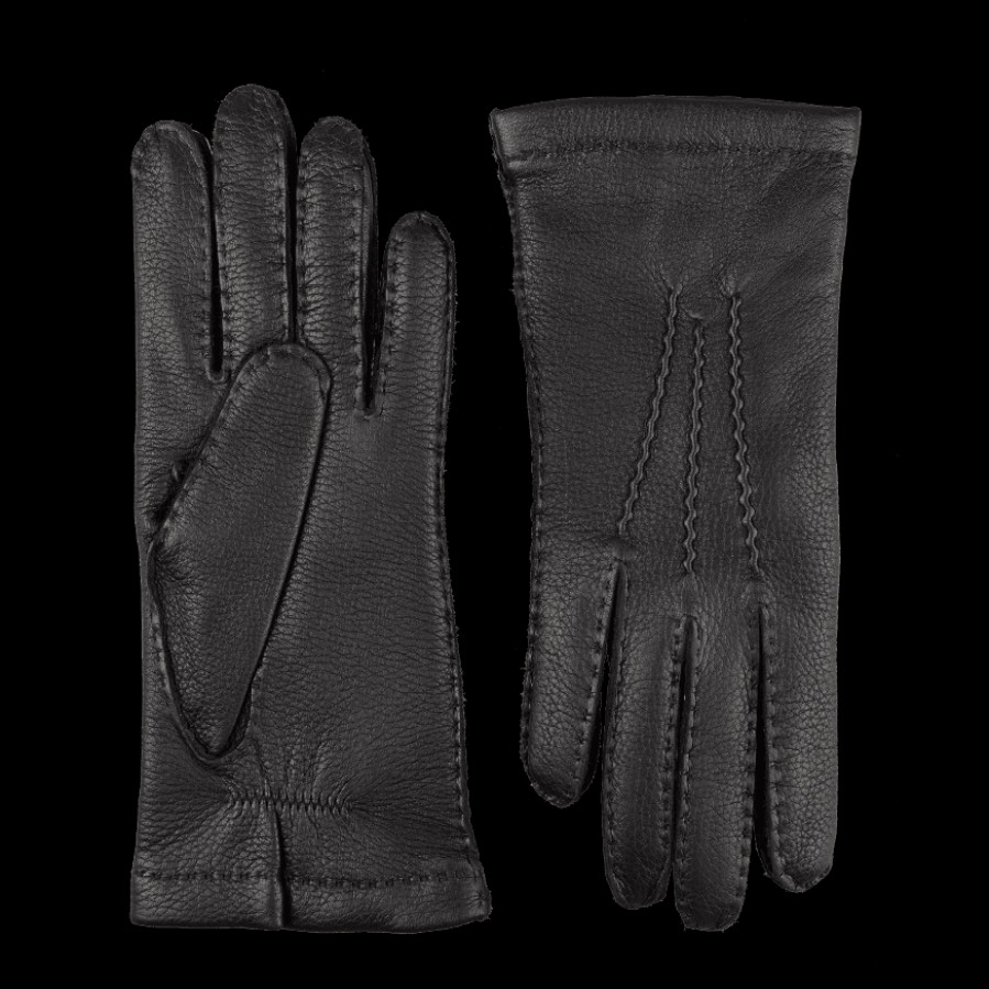 Hestra Black Cashmere Lined Elk Gloves Wholesale