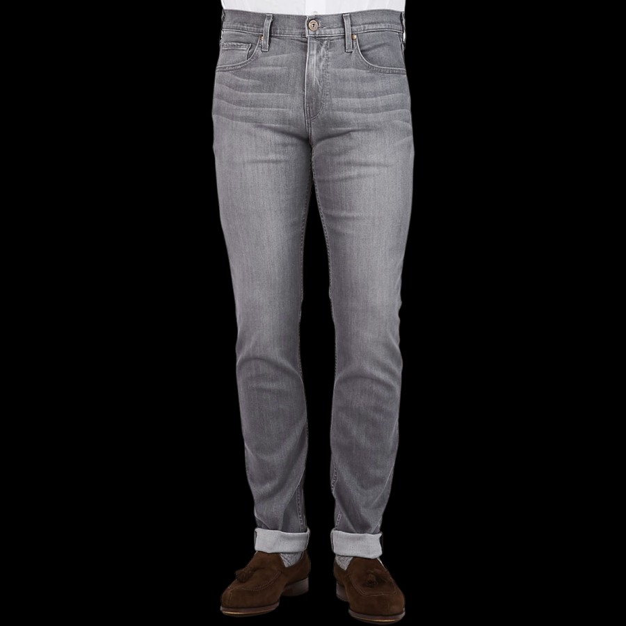 Paige Light Grey Cotton Stretch Lennox Jeans Wholesale