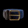 Andersons Navy Blue Cotton Canvas 30Mm Belt Hot