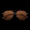 Chimi Steel Pilot Brown Sunglasses 55Mm New