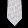 Amanda Christensen Silver Grey Grenadine Grossa Lined Silk Tie Online