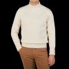 G.R.P Ecru Wool Cashmere Mock Neck Sweater Best