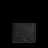 Smythson Black Panama Leather Six Card Wallet Wholesale