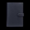 Smythson Navy Panama Leather Passport Cover Wallet Best