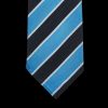 Dreaming Of Monday Light Blue Regimental 7-Fold Wool Tie Clearance