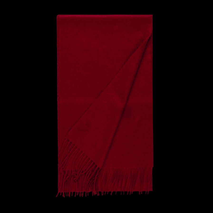 Johnstons Of Elgin Merlot Red Cashmere Scarf Wholesale