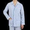 Derek Rose Blue Striped Cotton Classic Fit Pyjamas Hot