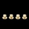 Codis Maya Solid Brass Gold Plated Bow Stud Set Wholesale