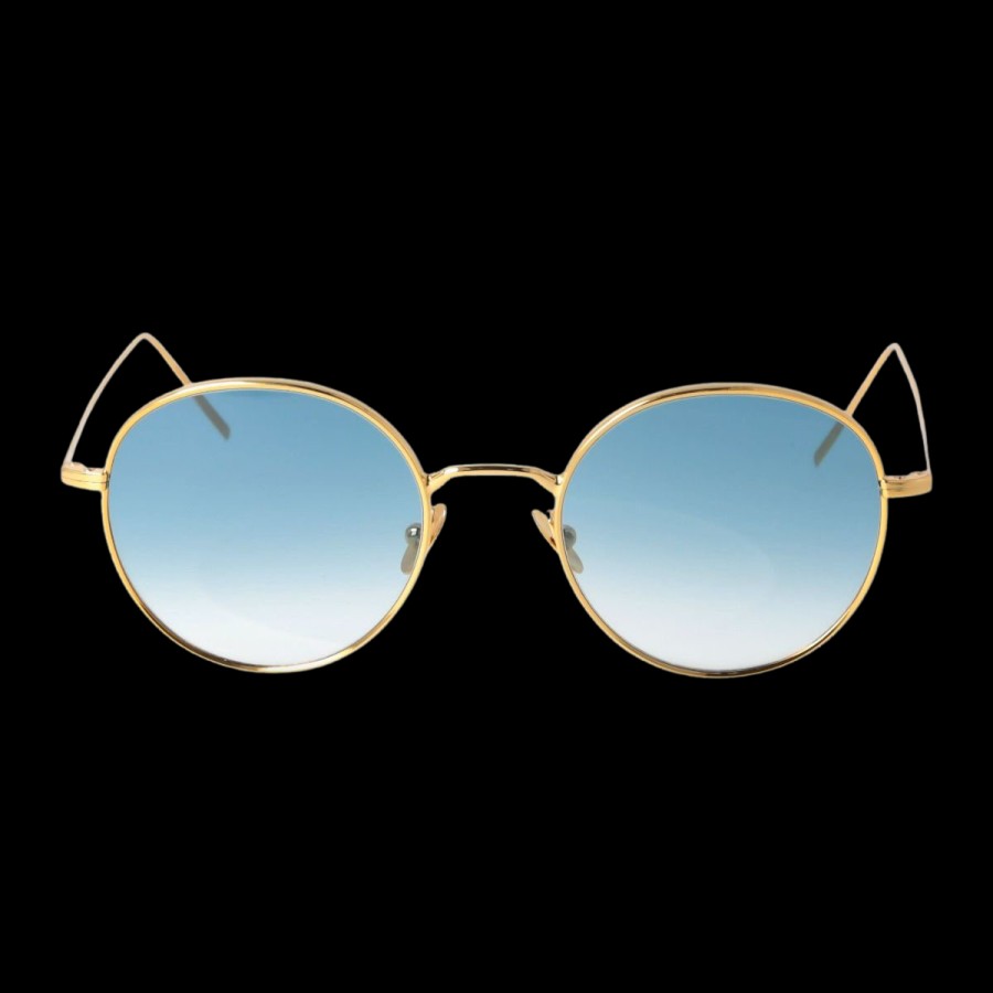 The Bespoke Dudes Ulster 24K Gold Gradient Blue Lenses 50Mm Online