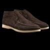 Andrea Ventura Dark Brown Suede Oyster Zenit Slippers Online