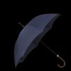 Fox Umbrellas Navy Polished Maple Handle Umbrella Clearance