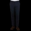 Oscar Jacobson Navy Damien Wool Suit Trousers Best