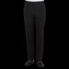 Canali Black Tropical Wool Single Pleat Trousers Clearance