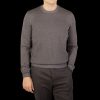 Gran Sasso Taupe Beige Bicolour Merino Wool Crewneck Online